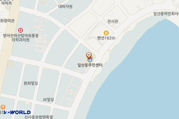 일산동행정복지센터 화장실 위치 지도 — 울산광역시 동구 일산진11길 123