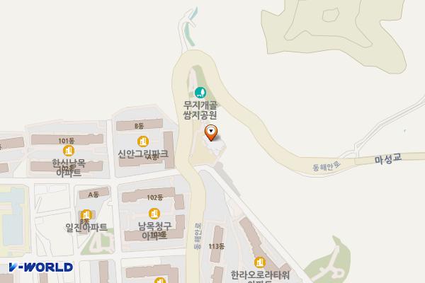 남목3동주민센터공중화장실 위치 지도 — 울산광역시 동구 동해안로 100
