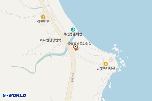 몽돌밭남쪽화장실 위치 지도 — 울산광역시 동구 주전해안길 5