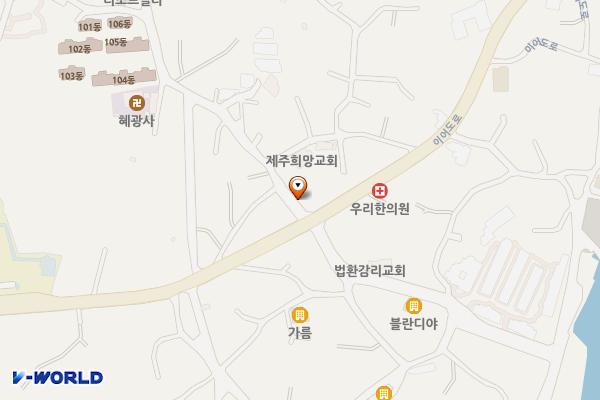 법환동 우체국 앞 공영주차장 위치 지도 — 제주특별자치도 서귀포시 법환동 1219-2