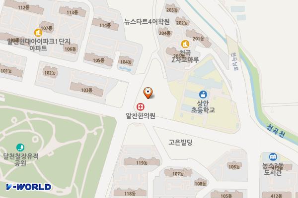 민우빌딩 화장실 위치 지도 — 울산광역시 북구 달천로 22 (천곡동)