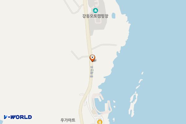 우가마을솔밭 공중화장실 위치 지도 — 울산광역시 북구 당사동 92-3