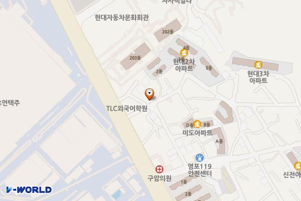 가나정 화장실 위치 지도 — 울산광역시 북구 새장터4길 5-2(염포동)