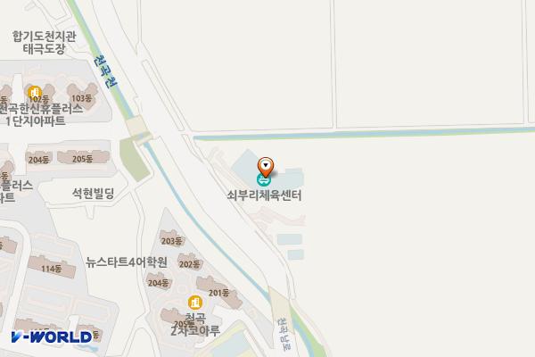 쇠부리체육센터 화장실 위치 지도 — 울산광역시 북구 천곡남로 86