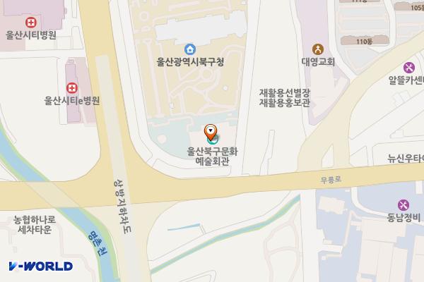 문화예술회관 위치 지도 — 울산광역시 북구 산업로 1000(연암동)
