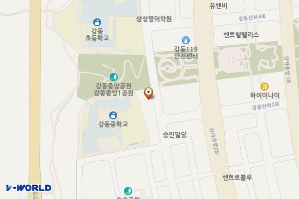 강동문화센터 화장실 위치 지도 — 울산광역시 북구 산하중앙3로 51