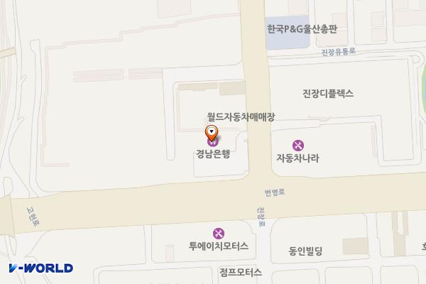 차량등록사업소 화장실 위치 지도 — 울산광역시 북구 진장유통로 5, 차량등록사업소