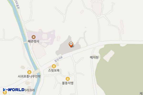 보목 노외 1 공영주차장 위치 지도 — 제주특별자치도 서귀포시 보목동 393