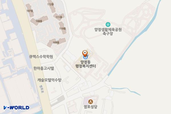 양정동행정복지센터 위치 지도 — 울산광역시 북구 오치골3길 16-1