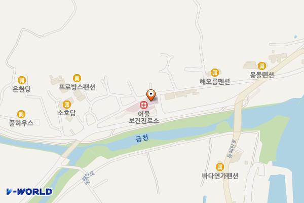 어물보건진료소 화장실 위치 지도 — 울산광역시 북구 아름1길 21(어물동, 어물보건진료소)