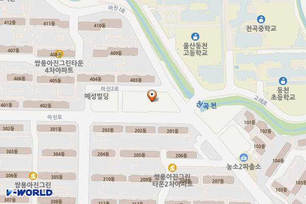 아진프라자 복합상가(1층) 위치 지도 — 울산광역시 북구 아진로 94
