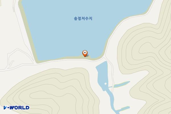 송정박상진호수공원 지관서가 화장실 위치 지도 — 울산광역시 북구 송정동 4-9