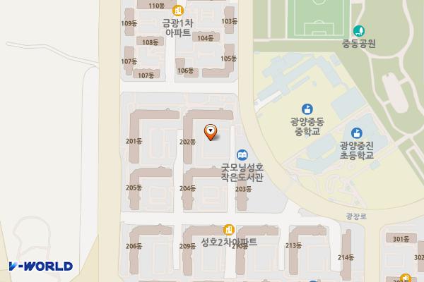 중동 1665 위치 지도 — 전남광주통합특별시 광양시 광장로 70 (중동)