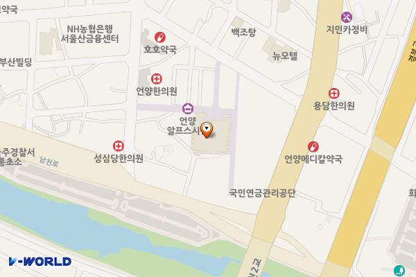 언양종합상가 공중화장실 위치 지도 — 울산광역시 울주군 언양읍 남부리 124-2