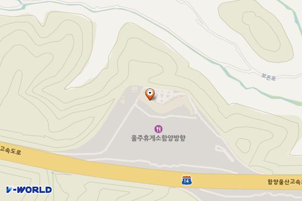 울주(함양)휴게소 위치 지도 — 울산광역시 울주군 함양울산고속도로133