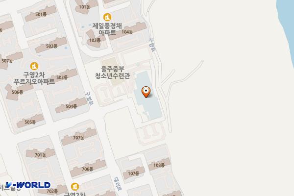 울주군국민체육센터 화장실 위치 지도 — 울산 울주군 범서읍 구영로 101-16 (구영리, 울주군 국민체육센터)