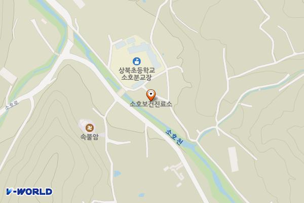 소호보건진료소 위치 지도 — 울산 울주군 상북면 소호당리길 8 (소호리, 소호보건진료소)