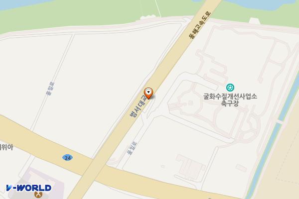 범서굴화종합체육시설 위치 지도 — 울산광역시 울주군 범서읍 굴화리 18-43