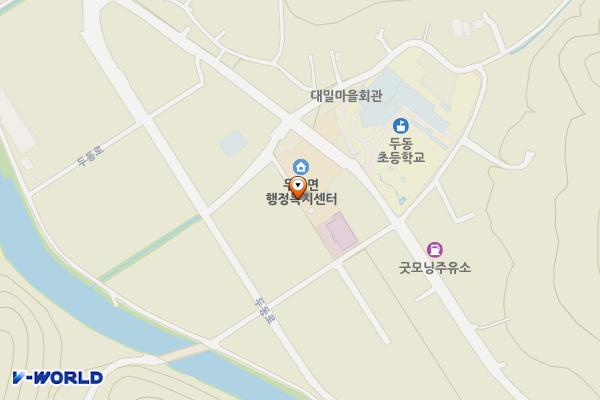 두동면사무소 위치 지도 — 울산 울주군 두동면 대밀길 28 (구미리, 두동면사무소)