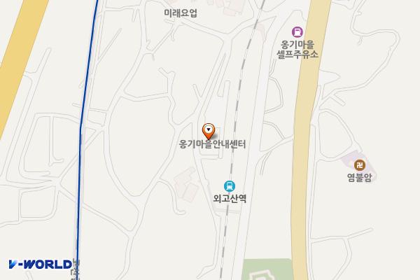 옹기마을 마을안내센터 위치 지도 — 울산 울주군 온양읍 외고산길 23 (고산리, 온양옹기회관)