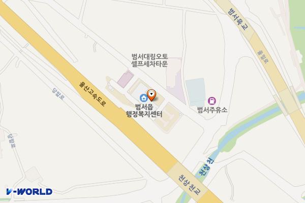 범서읍행정복지센터 위치 지도 — 울산광역시 울주군 범서읍 천상리 442-2