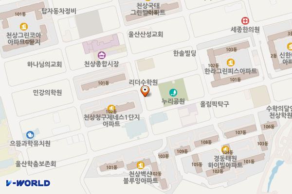 중부종합사회복지관 화장실 위치 지도 — 울산 울주군 범서읍 천상4길 28-14 (천상리, 천상종합사회복지관)