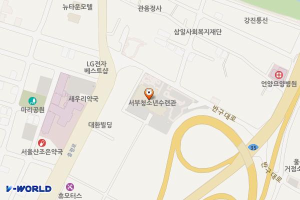 울주군청소년수련관 화장실 위치 지도 — 울산 울주군 삼남면 울산역로 345 (교동리, 울주군 청소년수련관)