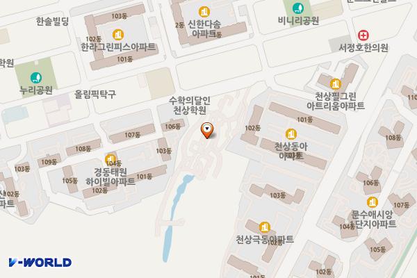 천상공원내 위치 지도 — 울산광역시 울주군 범서읍 천상리 322