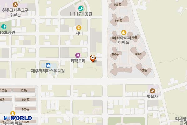 아라일동 6116-3 위치 지도 — 제주특별자치도 제주시 아라일동 6116-3