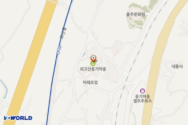 옹기박물관 위치 지도 — 울산 울주군 온양읍 외고산3길 36 (고산리, 옹기문화관)