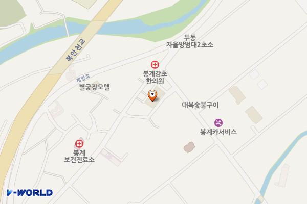 봉계시장 위치 지도 — 울산 울주군 두동면 봉계리 527-4
