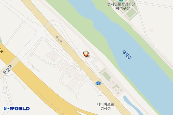 범서천상자전거공원 위치 지도 — 울산 울주군 범서읍 천상리 62-1