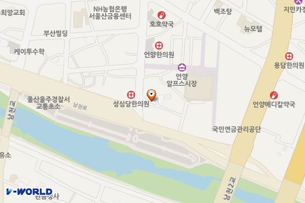 언양시장 위치 지도 — 울산 울주군 언양읍 남부리 193
