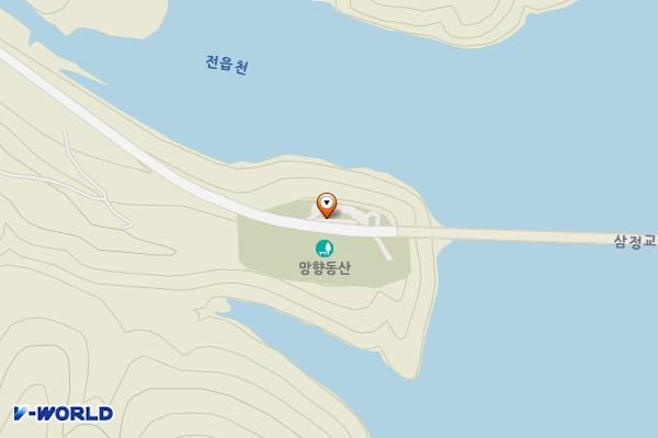 대곡댐망향비 위치 지도 — 울산 울주군 두동면 삼정리 산141-2