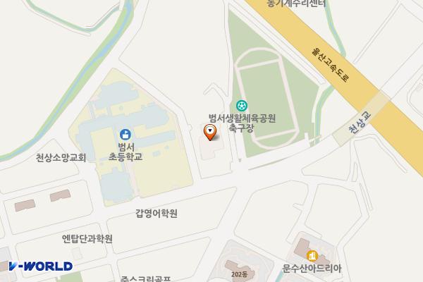 울주문화예술회관 화장실 위치 지도 — 울산 울주군 범서읍 천상중앙길 36 (천상리, 울주문화예술회관)