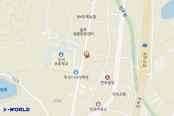 두서치안센터 위치 지도 — 울산 울주군 두동면 인보리 459-65