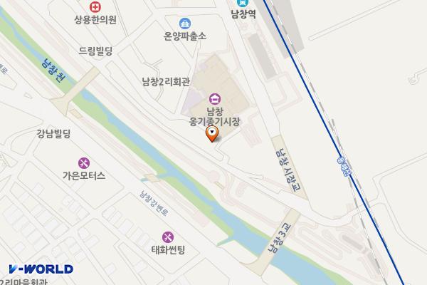 남창시장제방옆 위치 지도 — 울산 울주군 온양읍 남창리 186-5