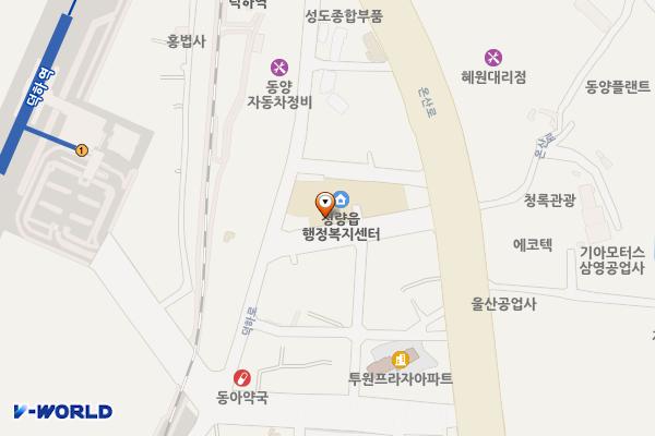 청량면복지회관 1층 위치 지도 — 울산 울주군 청량면 신덕하3길 5 (상남리, 청량면복지회관)