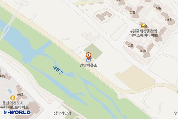 언양파출소 위치 지도 — 울산 울주군 언양읍 남천둑길 77 (어음리)
