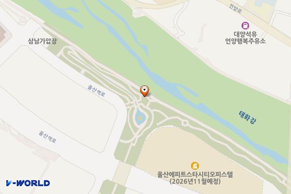 역세권1공원 위치 지도 — 울산광역시 울주군 삼남읍 교동리 1680-2