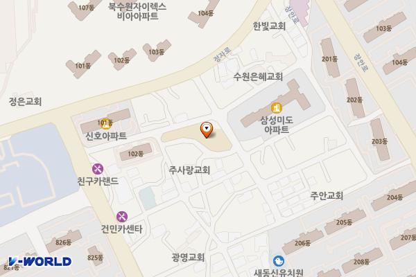 정자1동행정복지센터 위치 지도 — 경기도 수원시 장안구 정자로130번길 209(정자동)