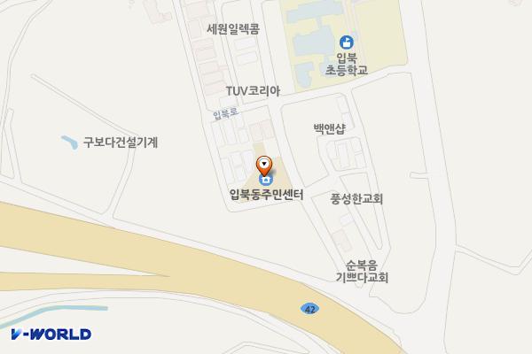 입북동행정복지센터 위치 지도 — 경기도 수원시 권선구 입북로 17(입북동)