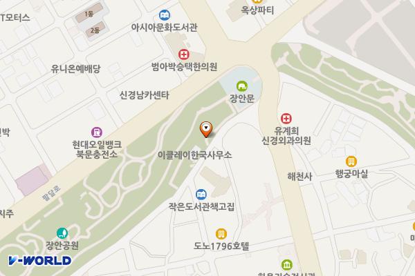 장안문 위치 지도 — 경기도 수원시 팔달구 정조로905번길8(장안동)