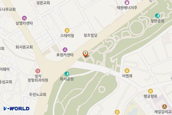 화서문 위치 지도 — 경기도 수원시 장안구 화서문로 5(영화동)