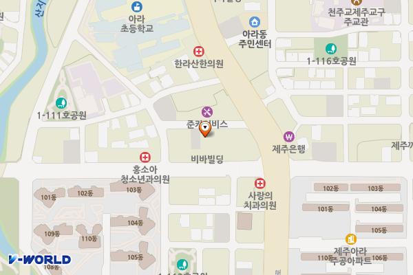 아라일동 6095-3 위치 지도 — 제주특별자치도 제주시 아라일동 6095-3