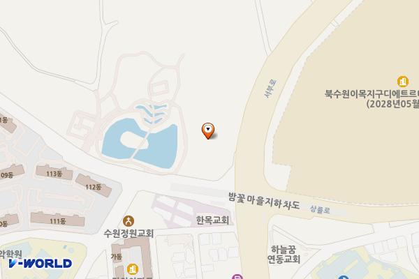 밤밭노인복지관 1층 위치 지도 — 경기도 수원시 장안구 상률로 53(율전동)