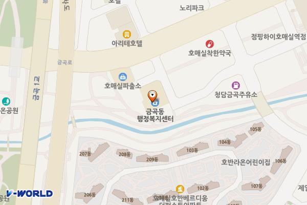 금곡동행정복지센터 위치 지도 — 경기도 수원시 권선구 금곡로196번길 20(금곡동)