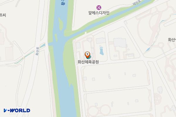 화산공원 위치 지도 — 경기도 화성시 태안로263번길 화산체육공원(송산동)