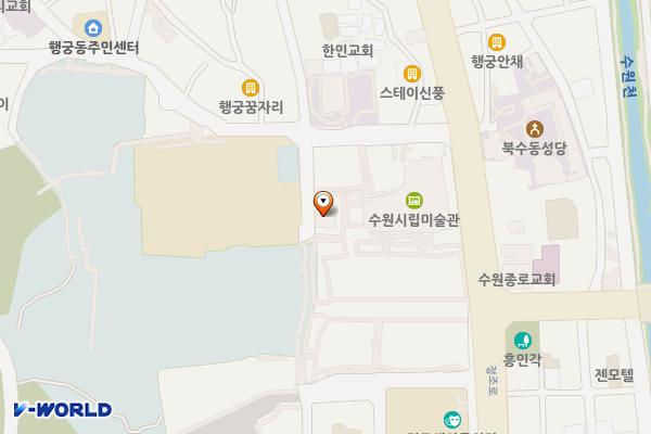 미술관옆 위치 지도 — 경기도 수원시 팔달구 신풍로 14(신풍동)