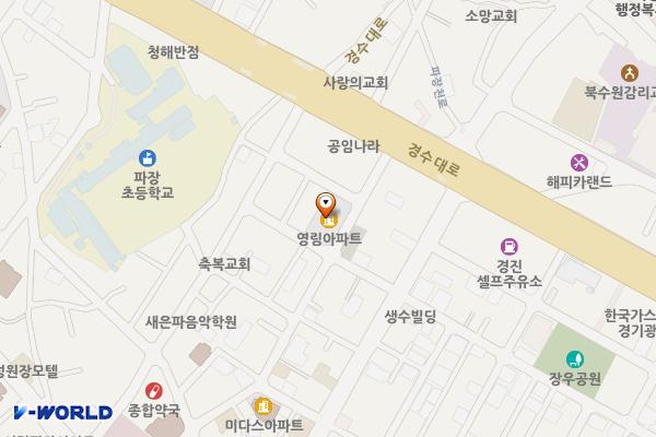 ㈜서진홀딩스 위치 지도 — 경기도 수원시 장안구 경수대로1073번길 16(파장동)
